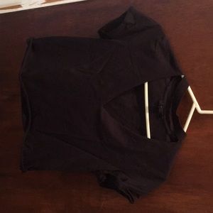 Black crop top